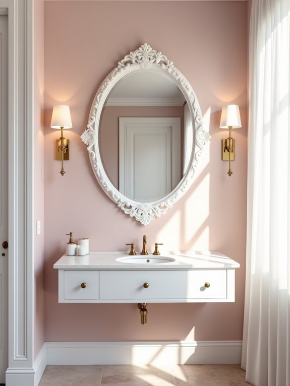 elegant scalloped mirror design