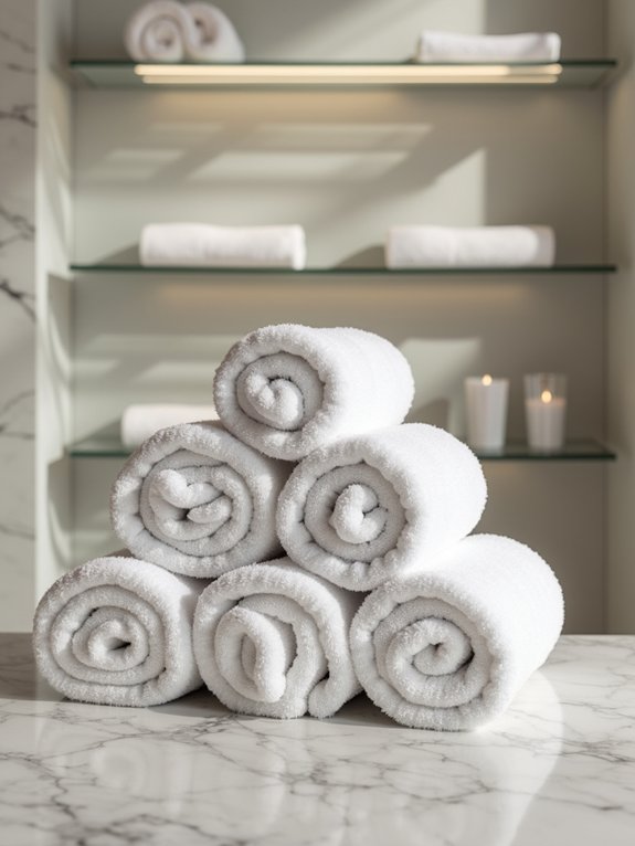 elegant towel rolling technique