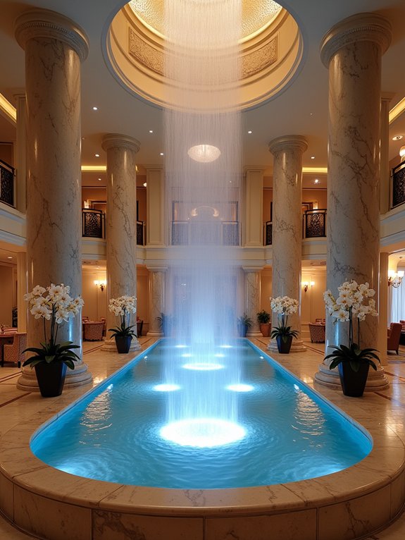 elegant transformative water features
