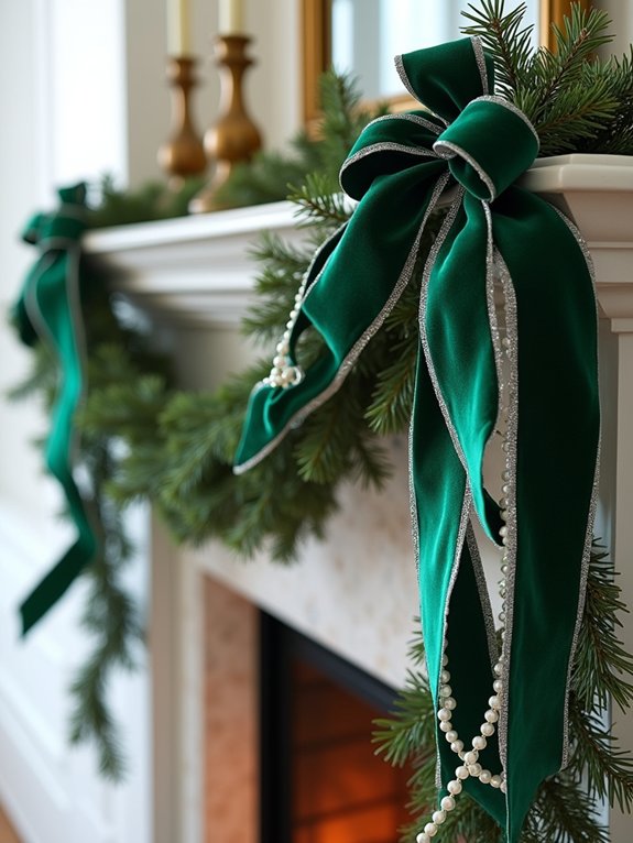 elegant velvet ribbon garland