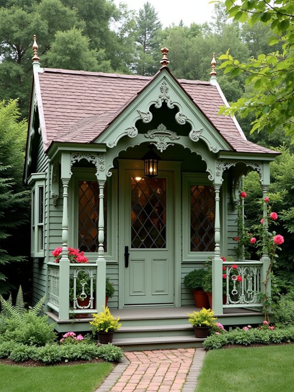 elegant victorian garden retreat