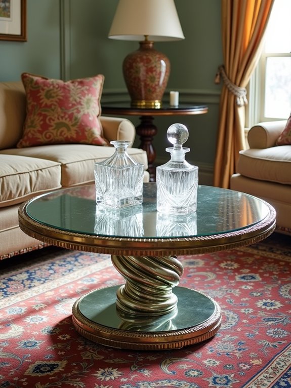 elegant vintage cocktail tables