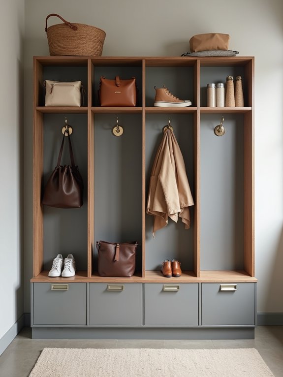 elegant wall mounted storage solutions