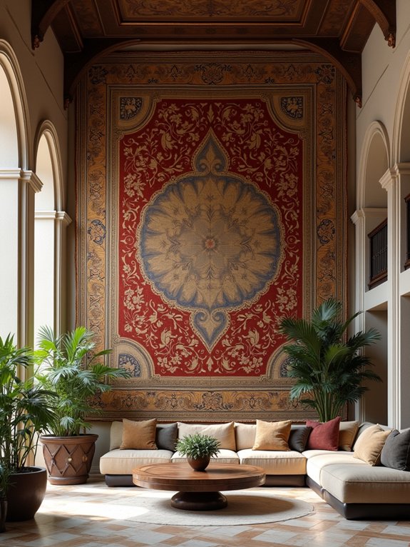 elevate walls with tapestries