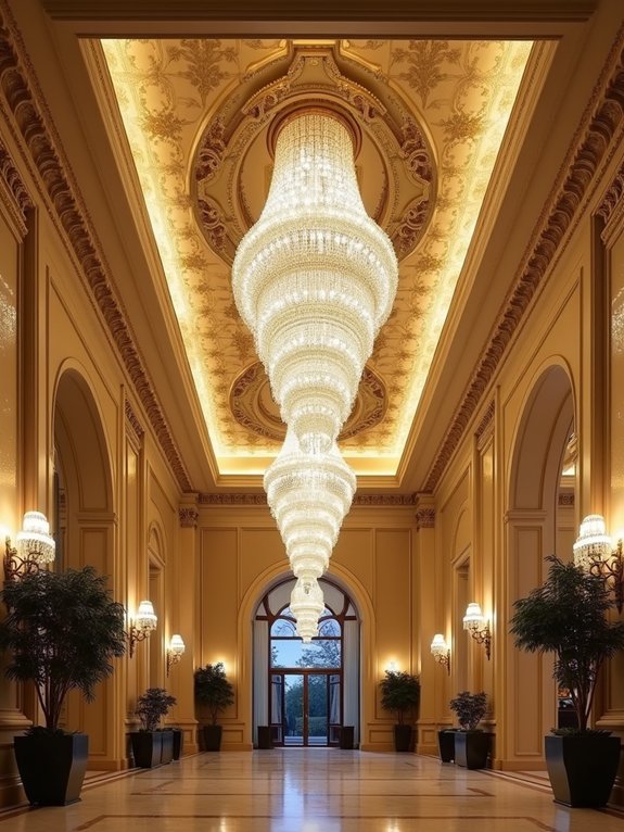 elevated hotel ceiling artistry
