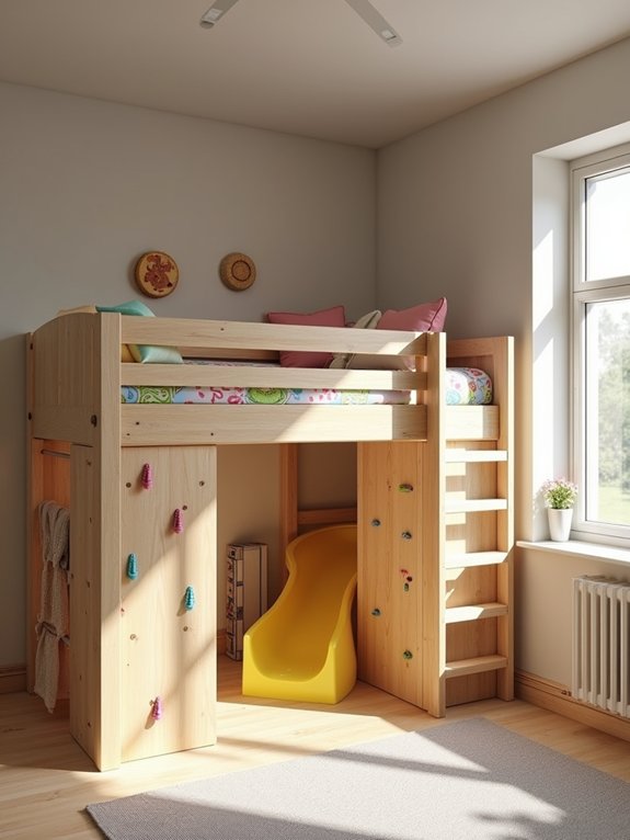 elevated playground with safety