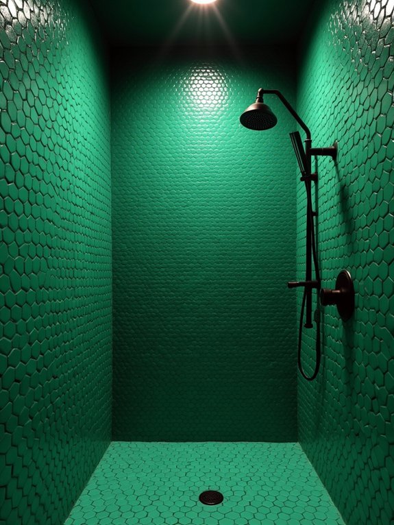 emerald hexagon tile elegance