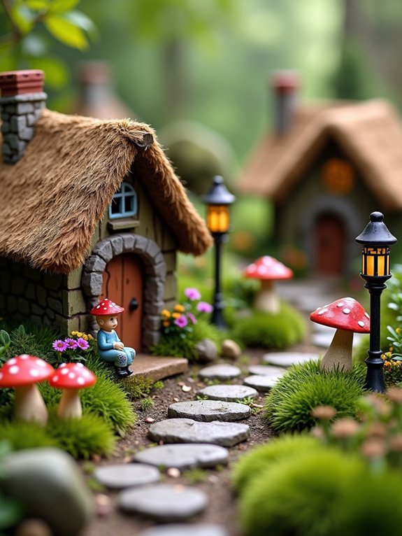 enchanted fairy garden village