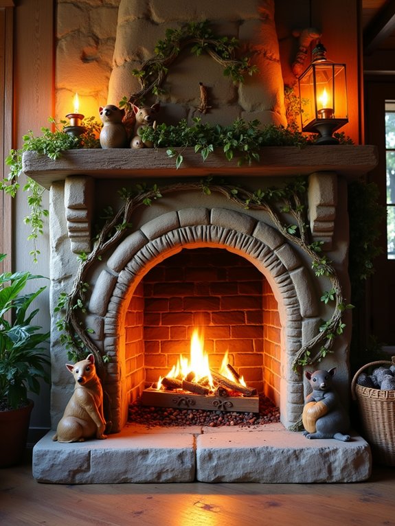 enchanted fireplace design ideas