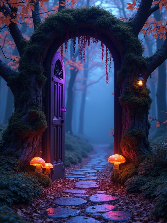 enchanted forest halloween portal