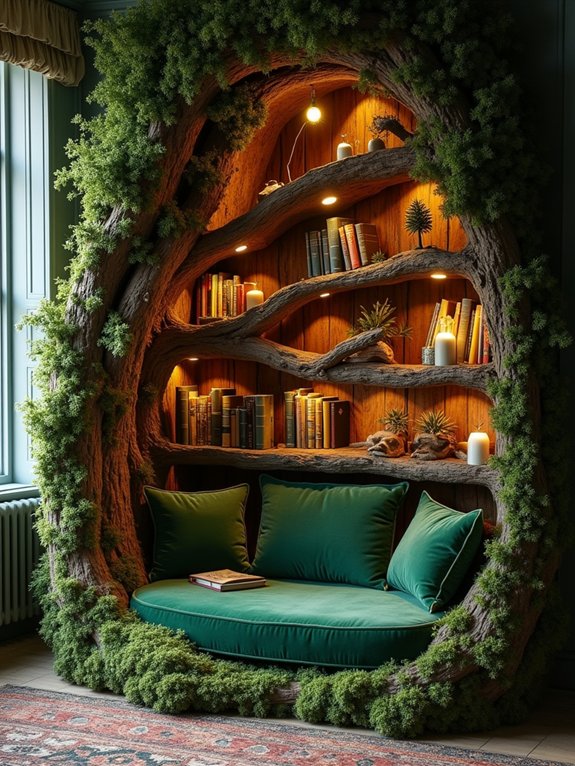 enchanted tree bookshelf designs