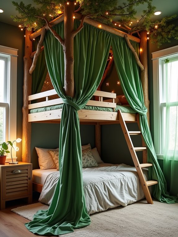 enchanted treehouse bedroom canopy