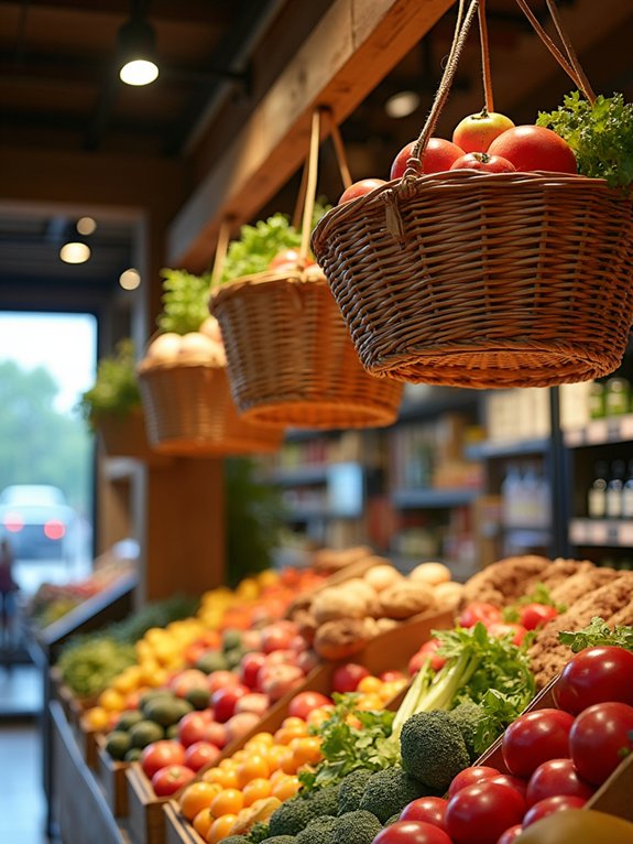 enchanted vertical basket displays