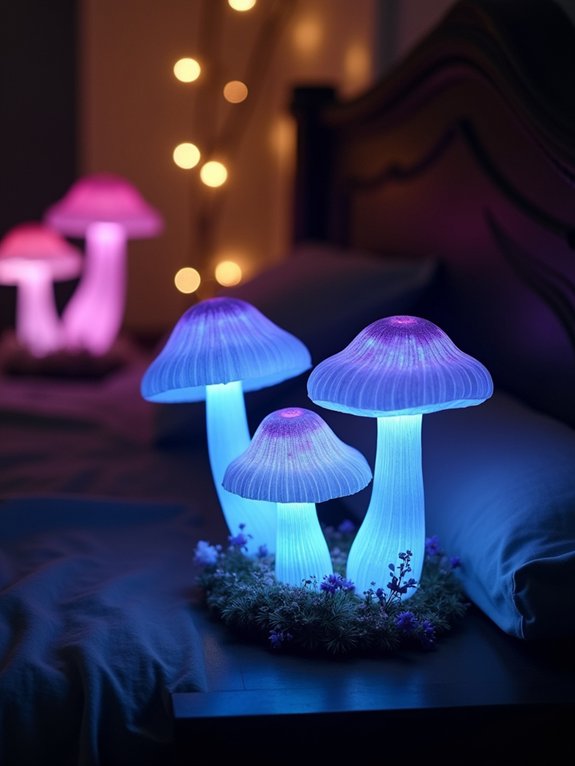 enchanting cozy mushroom lights