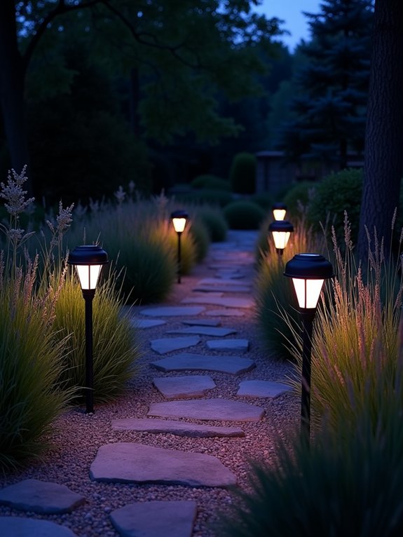 enchanting dark garden lighting