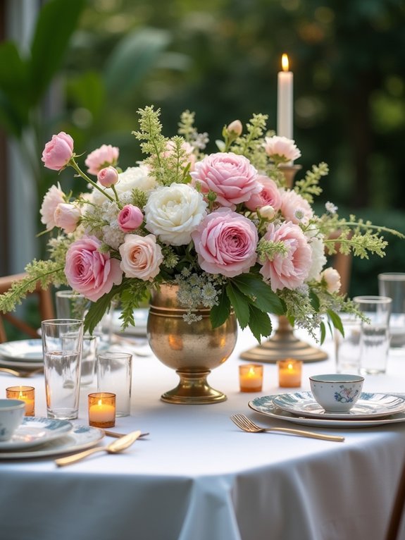 enchanting floral table settings