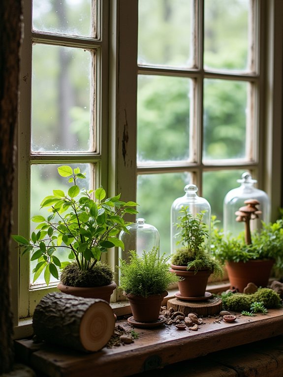 enchanting forest herb display