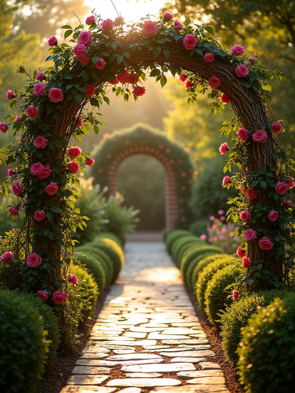 enchanting garden party entrance