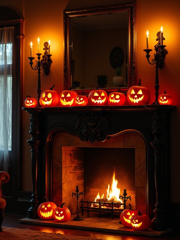 enchanting halloween pumpkin display