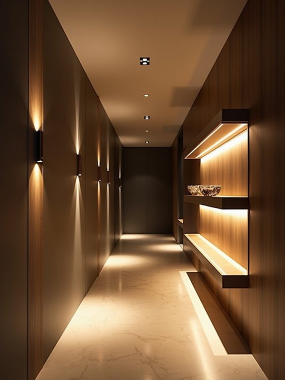 enchanting hallway lighting design