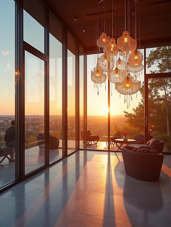 enchanting lighting for glass