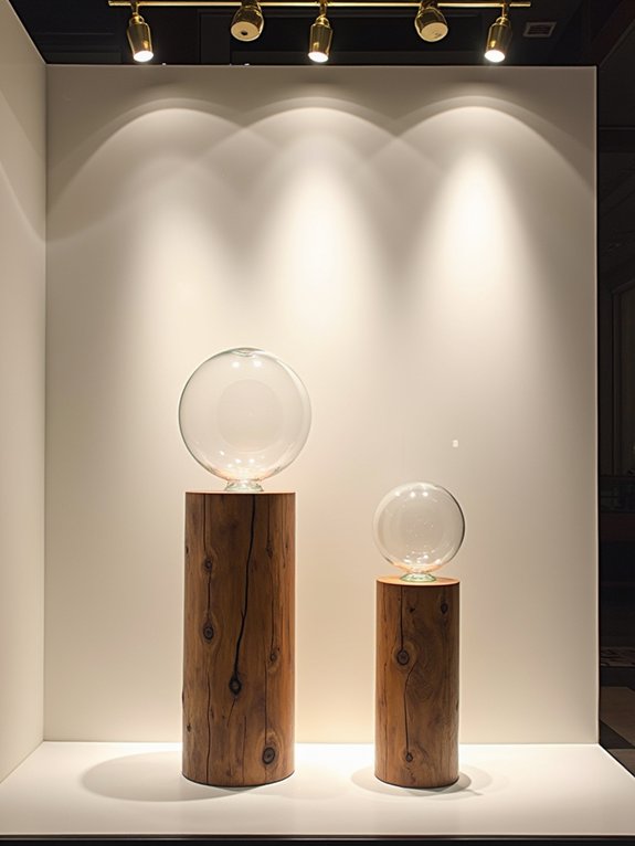enchanting mixed material displays