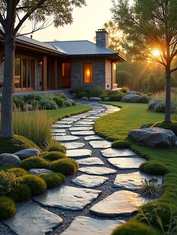 enchanting natural stone pathways
