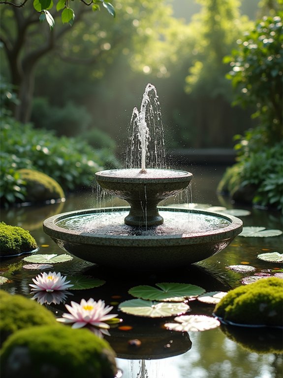enchanting oasis with greenery