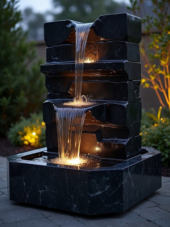 enchanting obsidian water features