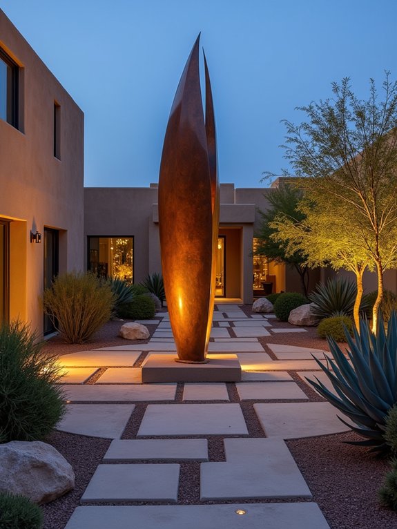 enchanting outdoor art sanctuary