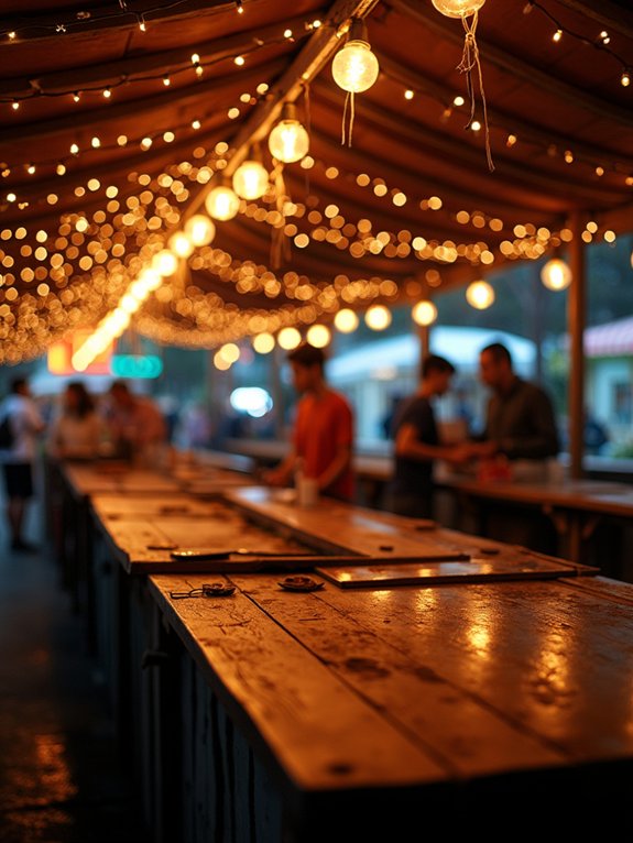 enchanting outdoor dining atmosphere