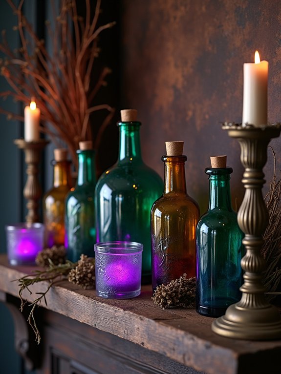 enchanting potion bottle display