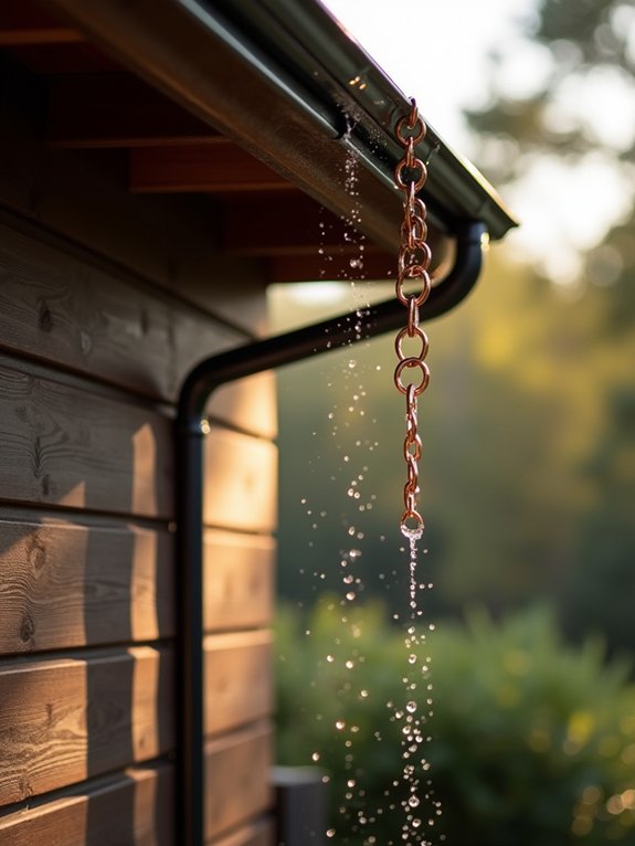 enchanting rain chain installations
