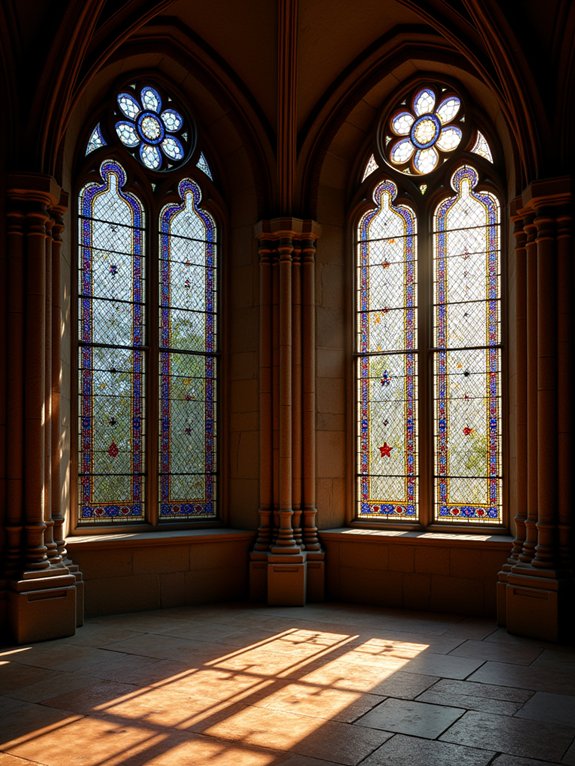 enchanting stained glass features