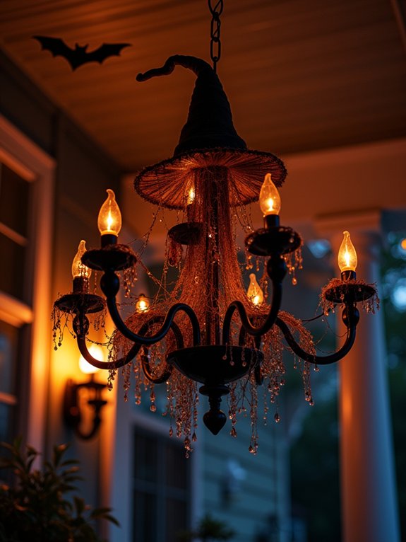 enchanting witch hat chandelier
