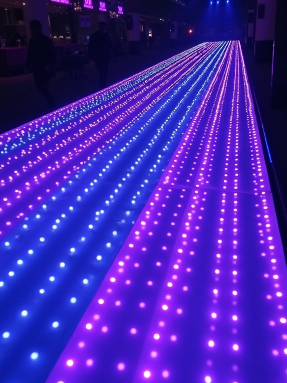 endless reflective dance floors