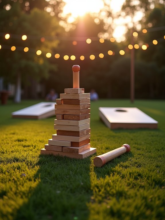 engaging lawn games setup