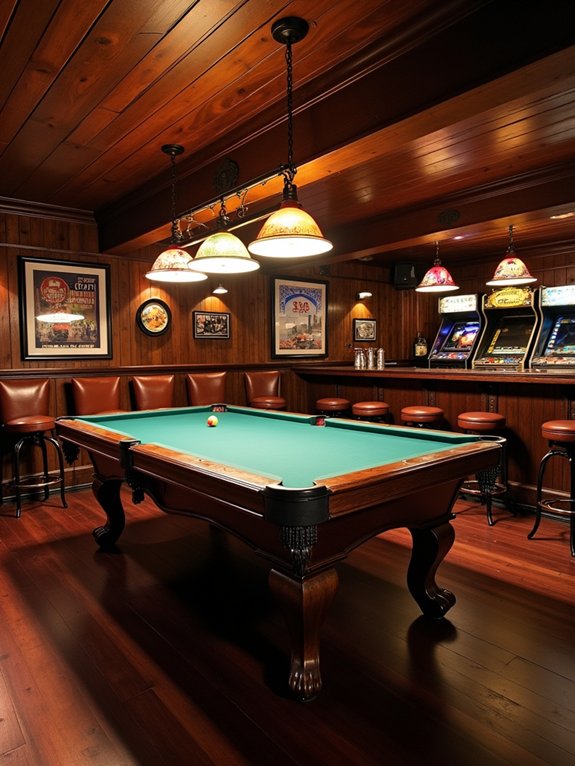 entertainment zone with bar