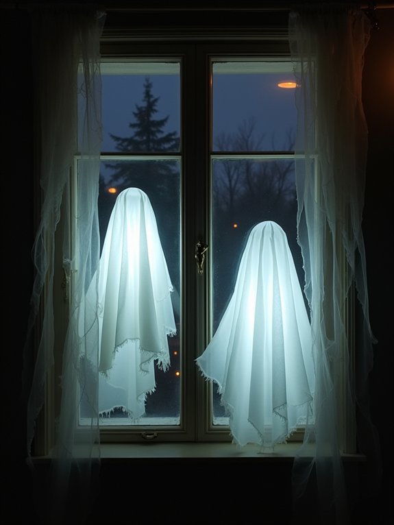 ethereal floating ghost decor