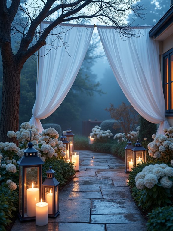 ethereal ghost garden display