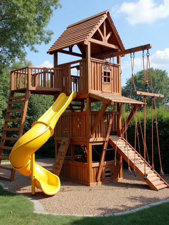 exciting backyard fitness playground