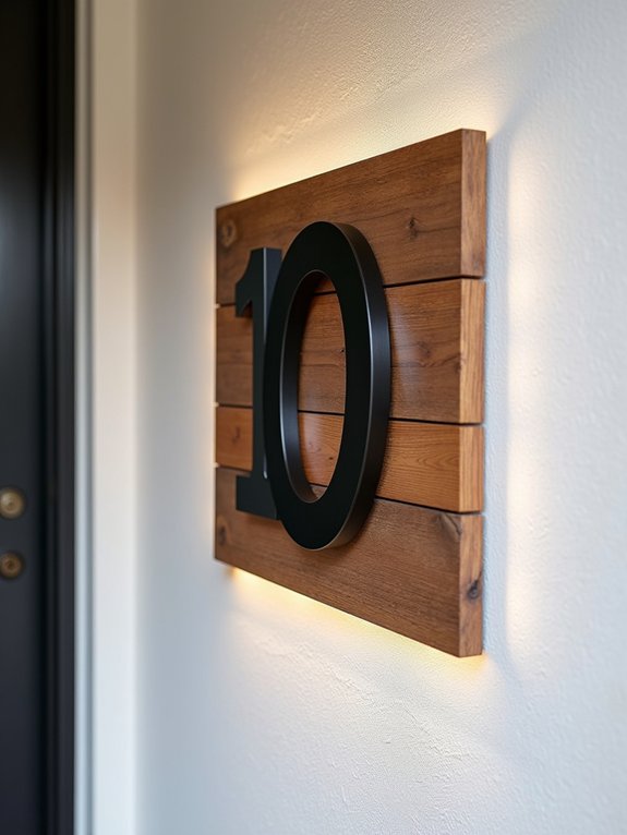 eye catching house number displays