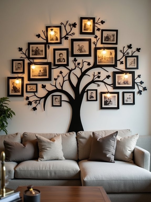 family tree wall display