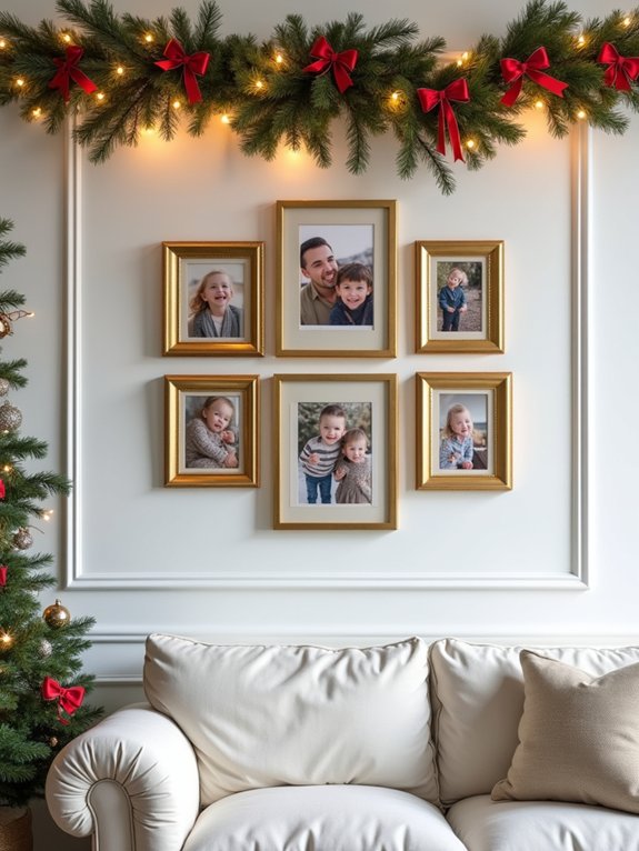 festive photo gallery display