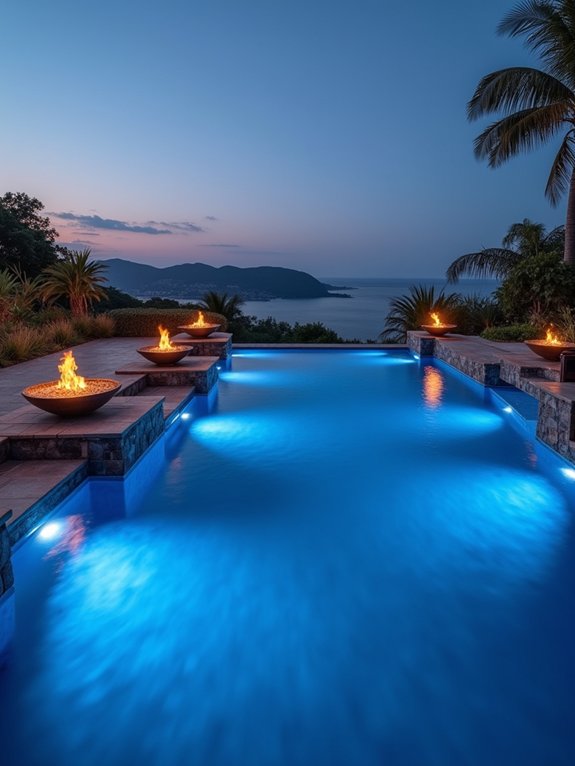 fire and water features