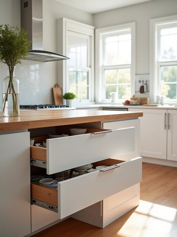floating bar with storage