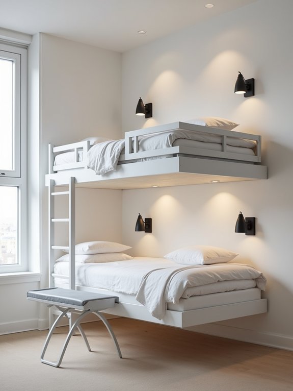 floating bunk beds design