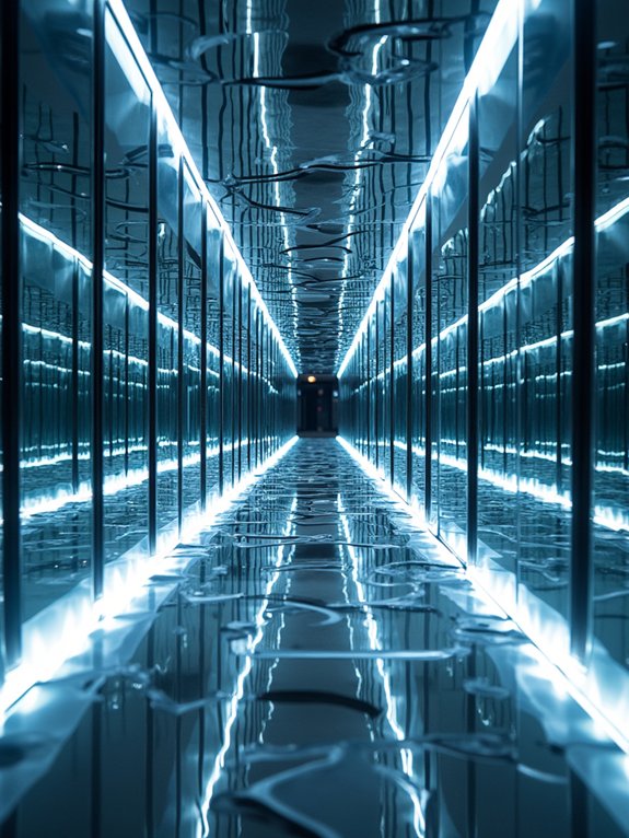 floating crystal mirror maze
