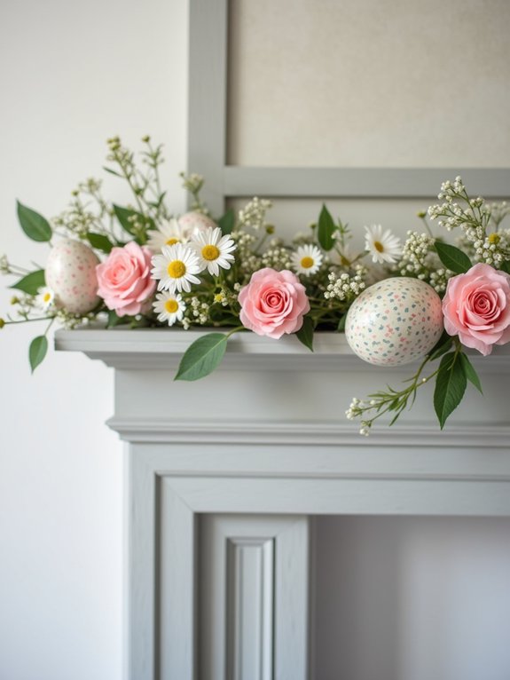 floral easter egg garland