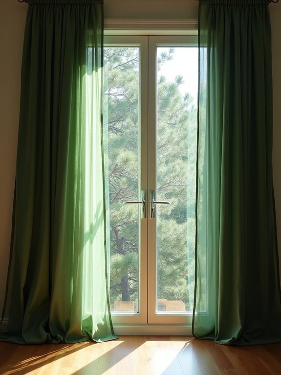 forest inspired window treatments